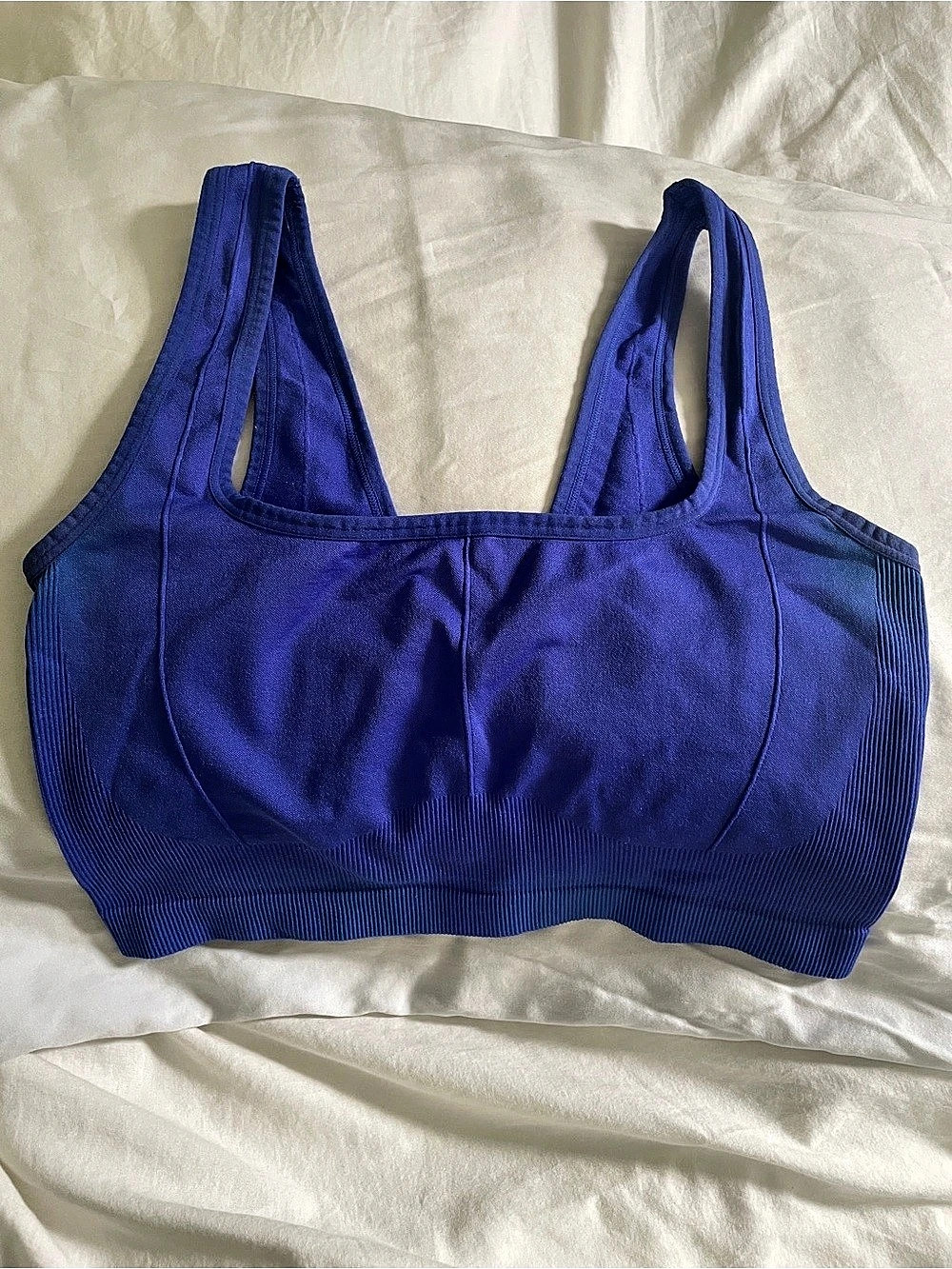 Colsie Women's Blue Sports Bra Size Large Good Condition